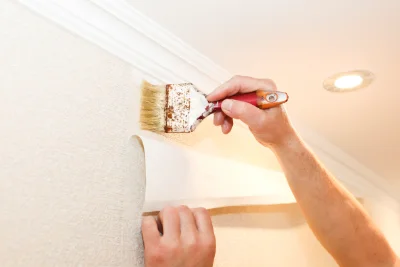 Pose de papier peint aux Haies — revêtements muraux et toiles de verre